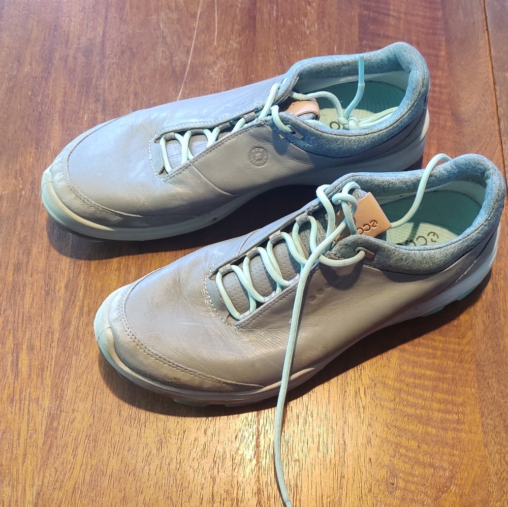 Ecco biom hybrid 3 golf yak leather shoe 9